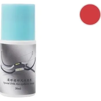Inkoust na mapování microbladingu Inkoust pro mapování obočí 20 ml červená