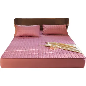 Prostěradlo Potah na matraci 200 x 220 cm tmavě růžová