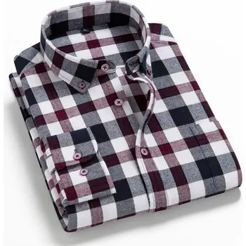 Pánská košile Pánská kostkovaná košile F414 L 18