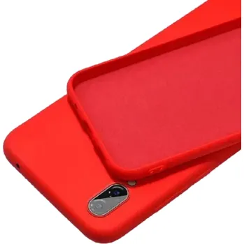 Pouzdro na mobilní telefon Silikonový ochranný kryt pro Xiaomi Redmi Note 8 červená