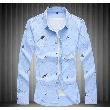 Pánská košile Pánská košile F806 světle modrá M