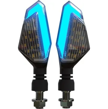 Osvětlení pro motocykl LED blinkry na motocykl 2 ks N49 modrá