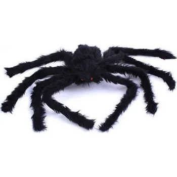 Karnevalový doplněk Halloweenská dekorace obrovský pavouk 75 cm