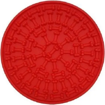 Hračka pro psa Lízací podložka pro psy a kočky C806 červená