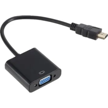 Redukce Redukce HDMI na VGA Převodník digitálního signálu Adaptér pro monitor Projektor TV Kompatibilní s PC Notebookem Herní konzolí Plug & Play černá