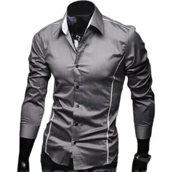 Pánská košile Pánská košile F477 šedá XXS