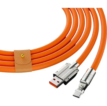 Datový kabel USB-C kabel 1 m rychlonabíjecí kabel USB-A na USB-C 120W 6A synchronizace dat nabíjení telefonu datový kabel Typu C oranžová