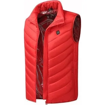 Pánská vesta Pánská prošívaná vesta F1124 červená XS