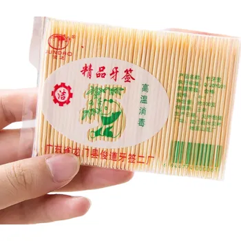 Párátko a napichovátko Dřevěná párátka 500 ks Jednorázová bambusová párátka Oboustranná párátka