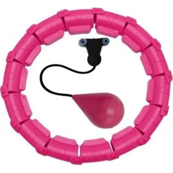 Hula Hoop obruč se závažím 100 cm růžová