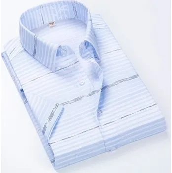Pánská košile Pánská pruhovaná košile F782 světle modrá S