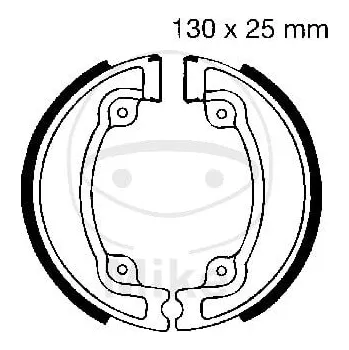 Brzda pro motocykl Sada brzdových čelistí EBC H330 včetně pružin H330