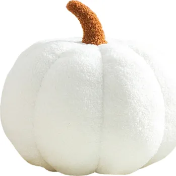 Dekorativní polštářek Dekorativní polštář dýně 20 cm bílá