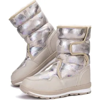 Pánská zimní obuv Zimní boty s armádním vzorem J1018 béžova 41