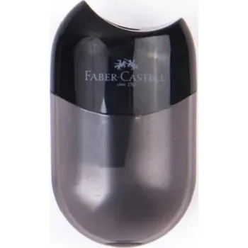 Ořezávátko Plastové ořezávátko na tužky Kompaktní průhledné ořezávátko s jedním otvorem 5,6 x 3,2 cm černá