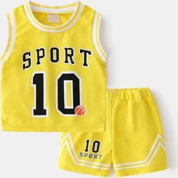 Chlapecké tílko a kraťasy B1624 žlutá 5