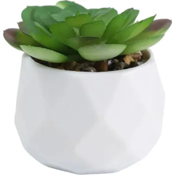 umělá květina Umělé sukulentní květiny mini dekorace Falešné plastové rostliny v květináči Realistické pokojové květiny do bytu kanceláře i na stůl
