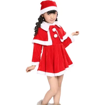 Karnevalová maska Dívčí kostým paní Clausová 5-7 let