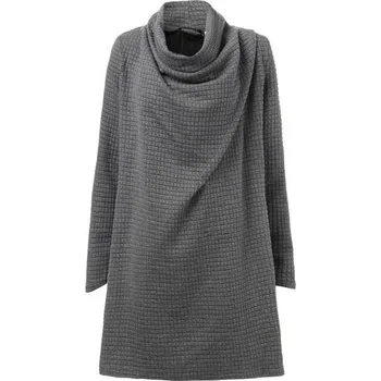 Dámské šaty Podzimní šaty s rolákem šedá L