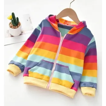 Dívčí mikina Dívčí barevná mikina na zip 4 B