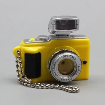 Doplněk pro panenku Fotoaparát pro panenku Barbie žlutá