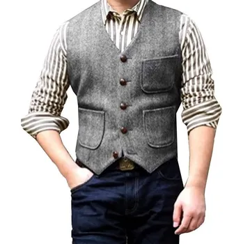 Pánská vesta Pánská vesta F311 stříbrná L