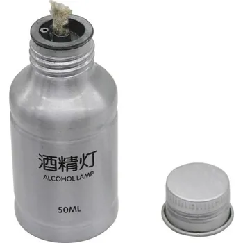 Svítilna Alkoholová lampa s knoty stříbrná