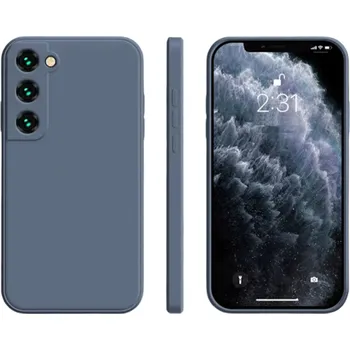 Pouzdro na mobilní telefon Silikonový ochranný kryt na Samsung Galaxy S22 Ultra šedá