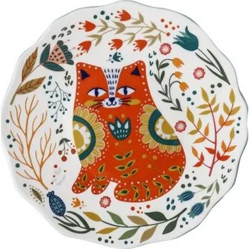 Talíř Talíř s kočkou a ornamenty 1