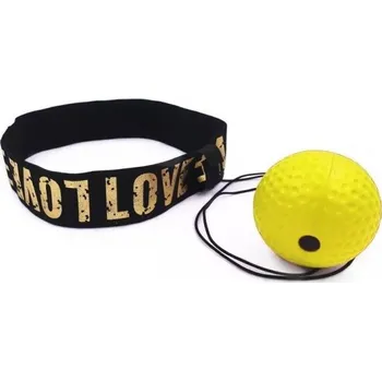 Boxovací míček s čelenkou žlutá