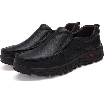 Pánské polobotky Pánské mokasíny na platformě J1487 černá 43