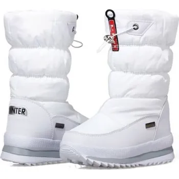 Dívčí zimní obuv Dětské zimní boty na zip bílá 38