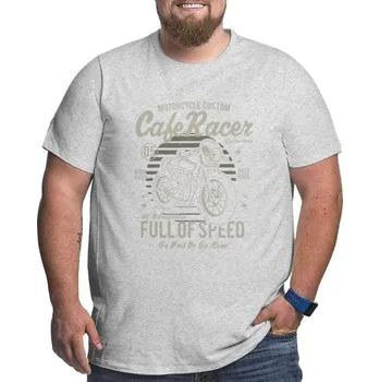 Pánské tričko s motorkou T2212 šedá 5XL