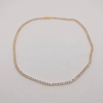 Náhrdelník Náhrdelník se zirkony zlatá 55 cm