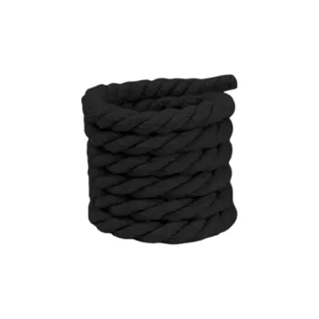 Tkaničky do bot Tlusté bavlněné tkaničky do bot 120 cm Stylové kroucené lano z přírodní bavlny Retro šněrování Robustní tkaničky pro tenisky Kotníkové boty černá