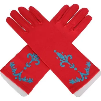 Rukavice Dívčí rukavice pro princezny červená
