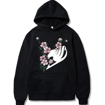 Pánská mikina Mikina s květinami černá 3XL