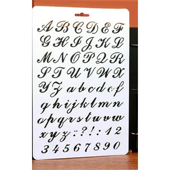 pravítka Šablona s písmeny a číslicemi 3