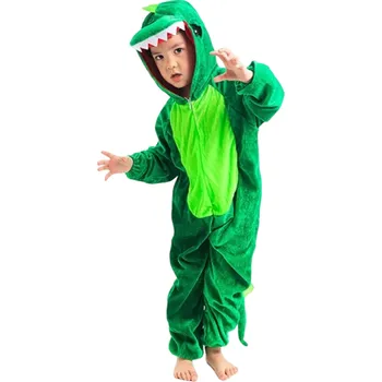 Karnevalová maska Kostým dinosaurus pro děti zelená 5