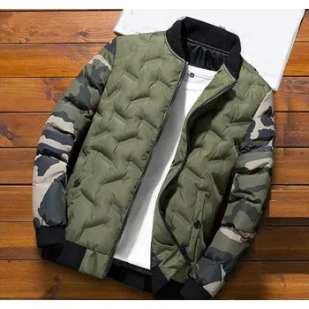 Pánská zimní bunda F1149 armádní zelená XL