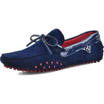 Pánské polobotky Pánské elegantní mokasíny Ryan tmavě modrá 42