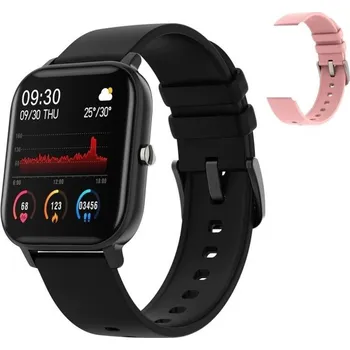 Chytré hodinky Chytré hodinky s náhradním páskem růžová