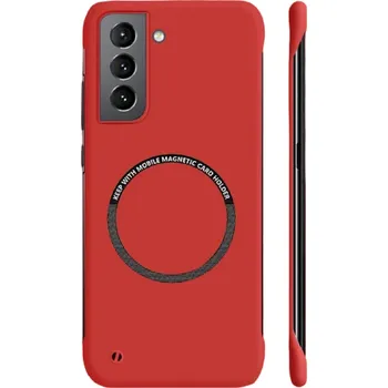 Pouzdro na mobilní telefon Matný ochranný kryt s podporou MagSafe pro Samsung Galaxy S23 Ultra červená