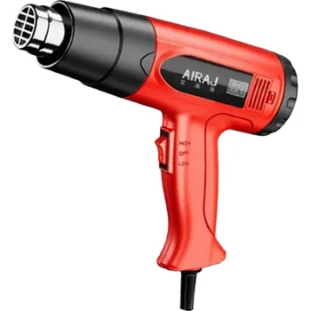 Svářečská kukla Horkovzdušná pistole s LCD displejem 220 V 2500 W Horkovzdušná pistole se 4 nástavci Svařovací přístroj 24 x 18,3 cm