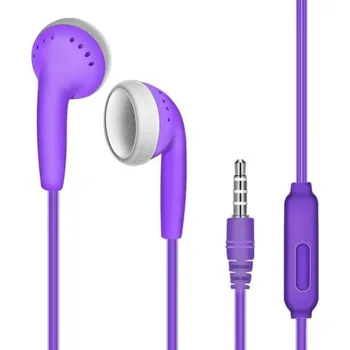 Sluchátka Sluchátka 3.5mm jack K1805 fialová