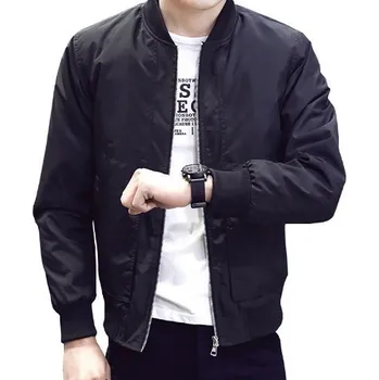 Pánská větrovka Luxusní jarní/podzimní bunda J1985 černá XL