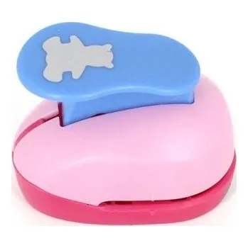 Děrovačka Mini děrovačka na papír ve tvaru medvěda Děrovačka tvarující motiv medvěda do papíru Raznice do papíru pro děti Dětská děrovačka s medvědem 5 x 4,5 x 3 cm