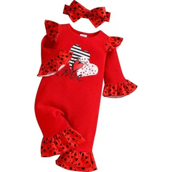 Kojenecký overall Dívčí kojenecký overal s čelenkou T2710 6-9 měsíců