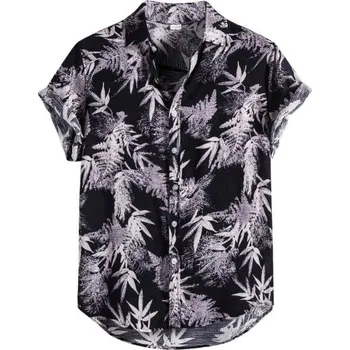 Pánská košile Pánská košile s listy F750 S