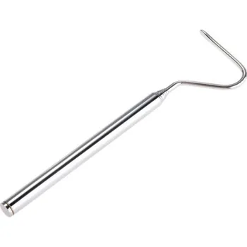 Vysouvací hák na manipulaci s hady stříbrná